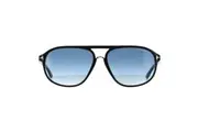 Tom Ford Sunglasses 0447 Jacob 01P Shiny Black Green Gradient