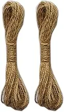 LWR CRAFTS Jute Cord Twine 1.5 mm 27.4 m Natural