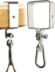 Swing Hanger, Alloy Hammock Chair Hook, Suspension Clamp, Silent Hanger for Ceiling Chair Hammock Tree Playground Pergola Outdoor Relaxation