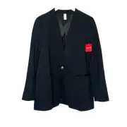 Spanx The Perfect Oversized Collarless Blazer Classic Black Size M NEW