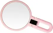 CRILSTYLEO Double-Sided Magnifying Makeup Mirror Portable 2X Magnification Plastic Glass for Vanity Travel