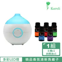 在飛比找momo購物網優惠-【Karoli 卡蘿萊】精品香氛水氧機KA33(贈送10ml