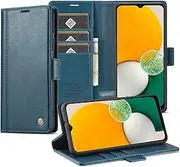[GoshukunTech] for Samsung Galaxy A04S Case,for Galaxy A04S Wallet Case,Flip Leather Wallet Cover with Card Holder Cash Pocket Magnetic Closure[ Blue ]