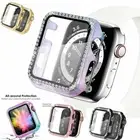 Bling Diamond Screen Cover Protector Case For Apple Watch Series SE 6 5 4 3 2 1