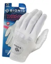 Bionic StableGrip Golf Glove - Womens - White - Leather