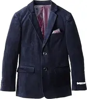 [Isaac Mizrahi] Big Boys' Single-Breasted Velvet Blazer Jacket