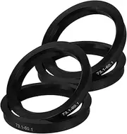 Generic 4pcs Car Wheel Centering Rings Car Wheel Hub Rings Ring Car Ring Hub Car Decorations Exterior Center Ring Tire Hub Centric Rings