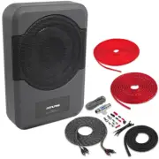 Alpine PWE-S8 | 120 Watt 8" Amplified Compact Subwoofer with Amp Kit
