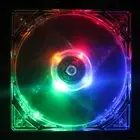 8025 8cm LED Light Fan Computer Case Fan Transparent Case Cooling Fan