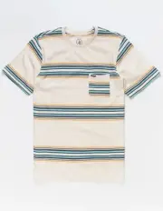 NEW Men's Size Medium VOLCOM Warsaw Mens Pocket Tee Shirt T-Shirt Cotton