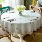 Light Luxury Large Tablecloth Waterproof Cotton And Linen Table Cloth Household