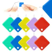 10 PCS Needle Threaders, Square Needle Threaders for Hand Machine Sewing Upgr...