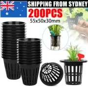 200x Mesh Pots Basket Plant Grow Net Cup Aeroponic Hydroponics Aquaponic Mesh AU
