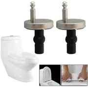2x Toilet Seat Hinges Top Close Soft Release Quick Fitting Heavy Duty Hinge