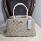 COACH MINI LILLIE CARRYALL IN SIGNATURE CANVAS BAG 91494 NWT