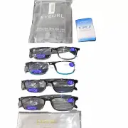 EYEURL 4 Pack Reading Glasses for Men and Women-Blue Light Blocking Readers +1.5