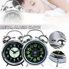 With Nightlight Super Loud Alarm Clock Retro Silent Table Desk Clocks Desktop