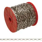 (1)-Coil Chain Campbell #3 82 Ft. Chrome-Plated Low-Carbon Steel Coil Chain