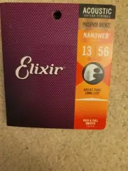 Elixir Nanoweb acoustic guitar strings (13-56 Medium)