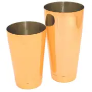 Bronzer Boston Shaker Can Set 28oz & 18oz Stainless Steel Gold Plated Bartending