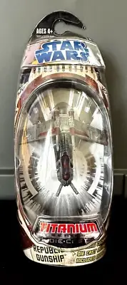 Star Wars Titanium Series Die-Cast Republic Gunship - 2005 Hasbro