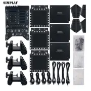 F18 Full Set Panel with MFD Displays and Bracket for Cockpit Flight Simulation