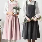 Cotton Florist Apron Korean style Kitchen Apron Simple Linen Aprons