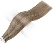Hair Extension Tape in Human Hair Extensions Balayage Blonde Color Omber Human Hair Skin Weft Glue on Seamless Machine remy by HUANGYUZHENZHI (Color : 10P613, Items per Package : 20 pcs)