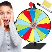Prize Wheel Spinner - Prize Wheel Spin Wheel for Prizes | Color 15 Slots Heavy Duty Prize Wheel with Marker and Eraser for Trade Show Carnival