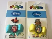 BELLE & BEAST OR ARIEL & SEBASTIAN PACK - AUTHENTIC JIBBITZ SHOE CHARM FIT CROCS