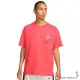 Nike 短袖上衣 男裝 籃球 純棉 珊瑚紅 FJ2320-850