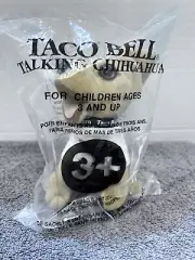 Vtg Taco Bell Dog Plush Toys Talking Chihuahua Original Sealed