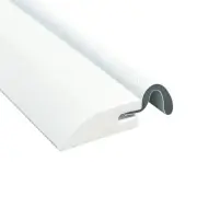 Door Weatherstripping Set with PVC Carrier and Foam Gasket in White | Door Dr...