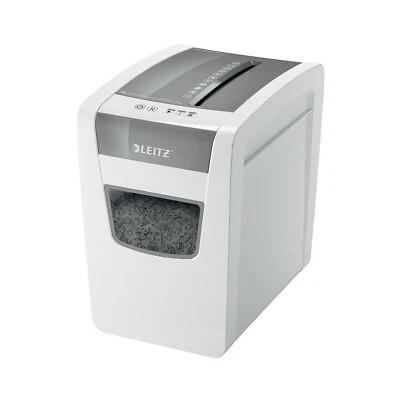 Leitz IQ Slim Paper Shredder, 10 Sheet, Cross Cut, 6 Gallon Bin, P4 Security,...
