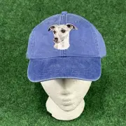NEW Adams Whippet Baseball Cap Greyhound Embroidered Blue Adjustable Hat