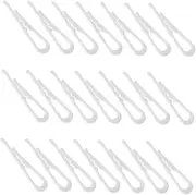 LABRIMP Garment Clips 200pcs Plastic Alligator Clips for Shirt Apron Toy Tie Secure Comfortable Shirt Clamps