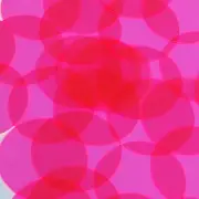 Round Vinyl Shape 50mm Hot Pink Go Go Fluorescent Edge Glow