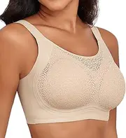 [Xcutting] Lace Women's Seamless No Underwire Bra Soft Wireless Comfort Bralettes Full Coverage Bralette Everyday T-Shirt Bra