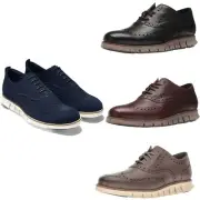 Cole Haan Men Dress Formal Casual Shoes Zerogrand Wingtip Leather Oxford Shoes