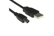 8Ware USB 2.0 Cable 1m A M to Mini B Black 10Pk [UC2-MINI2OEM]