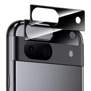 [2 Pack] MEZON Premium Full Coverage Tempered Glass Camera Lens for Google Pixel 8a (6.1") – Black Version, No Whitening from Flash (Pixel 8a, Lens HD) – FREE EXPRESS