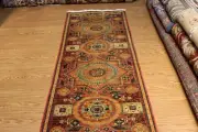 9 Ft. Long TOP OF THE LINE Handmade Hall Runner Natural Dyes & Colors Caucasian