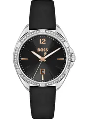 Hugo Boss 1502624 Black Leather Womens Watch