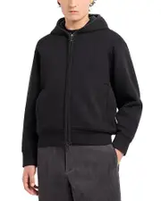Emporio Armani Zip Up Hooded Sweatshirt