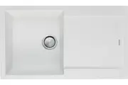 Oliveri Santorini White Single Bowl Inset Sink With Drainer ST-WH1520