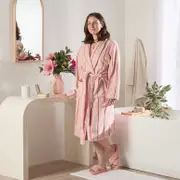 Lucy Terry Towelling Blush Pink Bath Robe [HABBLUCY24C]