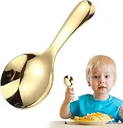 Children's Tableware - Children's Tableware, Round and Smooth Children's Cutlery | Vista Printed Stainless Steel Tableware Fork Spoons Reusable, Children's Cutlery Cute Metal Spoon/Fork with Men