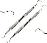 Dental Instruments Universal Jacquette Scaler - Double Ended Tartar Remover - by DMX INTL (Pack of 2)