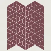 Shaw 590TS Technicolor Dreams - 10" x 11" Specialty Geometric - Maroon