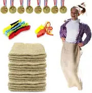 18 PCS Large Burlap Potato Sack Race Bags,24"x40" Bags